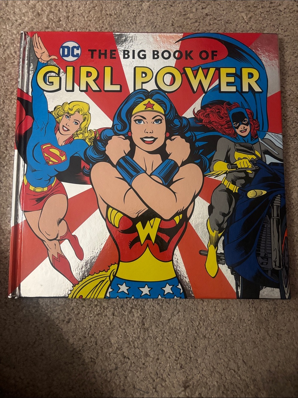DC Girl Power Hardcover — Red, Blue, Yellow Cover